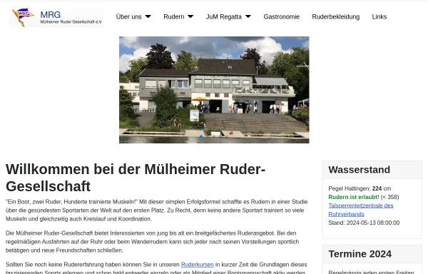 Vorschau von muelheimer-rg.de, Mülheimer Ruder-Gesellschaft e.V.