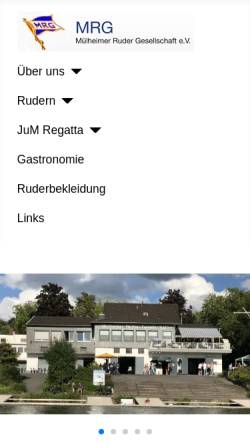 Vorschau der mobilen Webseite muelheimer-rg.de, Mülheimer Ruder-Gesellschaft e.V.