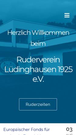 Vorschau der mobilen Webseite www.rvlh.de, Ruderverein Lüdinghausen 1925 e.V.