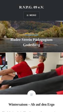 Vorschau der mobilen Webseite www.rvpg.de, Ruderverein Pädagogium Godesberg 09 e.V.