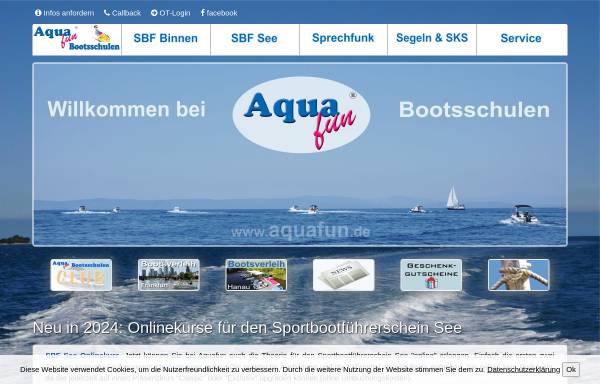 Vorschau von www.aquafun.de, Aquafun Bootsschulen GmbH