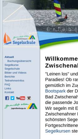 Vorschau der mobilen Webseite www.djh-segelschule.de, DJH-Segelschule Bad Zwischenahn
