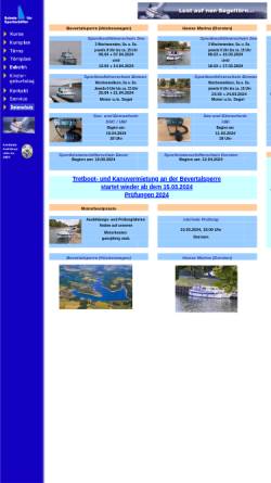 Vorschau der mobilen Webseite www.schule-fuer-sportschiffer.de, Segelschule an der Bevertalsperre