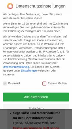 Vorschau der mobilen Webseite segelschule-grosse-freiheit.de, Segelschule Große Freiheit