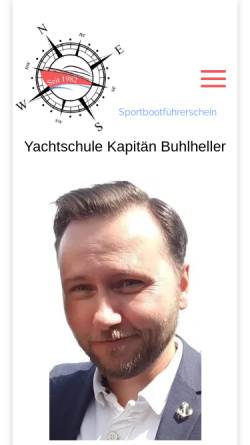 Vorschau der mobilen Webseite www.buhlheller-yachting.de, Yachtschule Kapitän R.C. Buhlheller