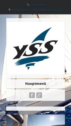 Vorschau der mobilen Webseite www.yachtschule-stralsund.de, Yachtschule Stralsund