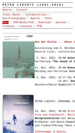 Vorschau der mobilen Webseite www.peterliechti.ch, Liechti, Peter - Zürich