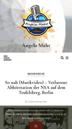 Vorschau der mobilen Webseite www.angela-mahr.de, Mahr, Angela