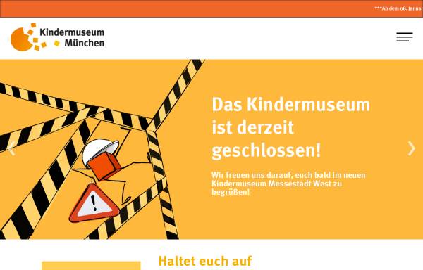 Vorschau von www.kindermuseum-muenchen.de, Kinder- und Jugendmuseum München