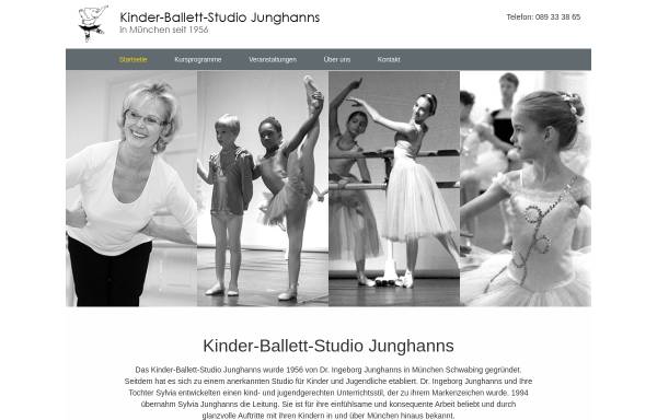 Vorschau von www.kinderballett.com, Kinder-Ballett-Studio Junghanns