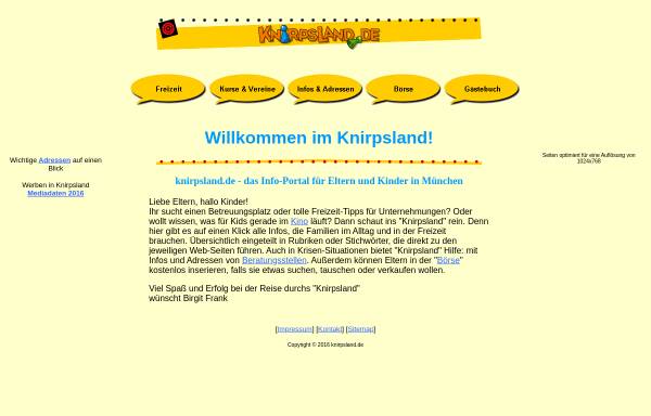 Vorschau von www.knirpsland.de, Knirpsland.de