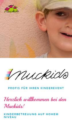 Vorschau der mobilen Webseite www.muckids.de, Muckids - Service für Münchner Kinder