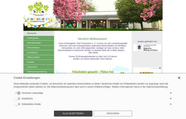 Vorschau von www.xn--diefrschelein-mmb.de, Elterninitiative Die Fröschelein e.V.