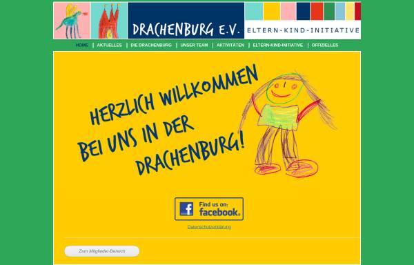 Vorschau von www.drachenburg-kiga.de, Elternkind-Initiative Drachenburg e.V.