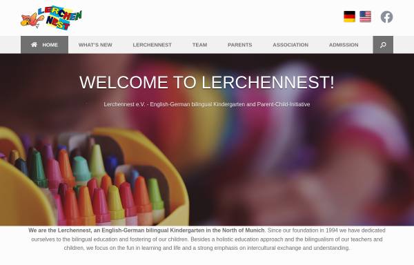 Vorschau von www.lerchennest.de, Kindergarten Lerchennest e.V.