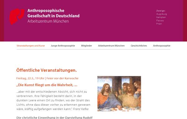 Vorschau von www.anthroposophie-muenchen.de, Anthroposophische Gesellschaft
