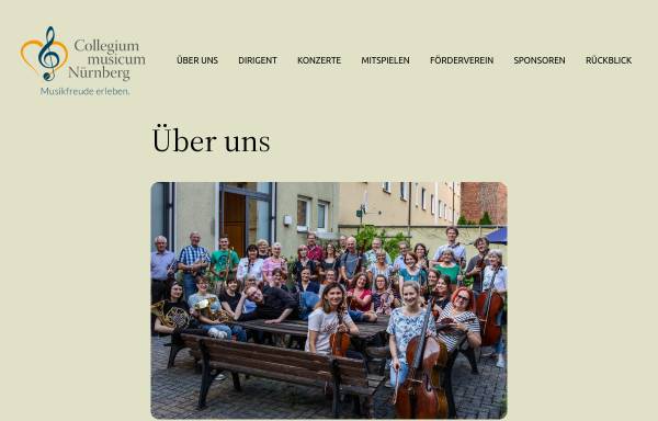Vorschau von www.collegium-musicum-nuernberg.de, Collegium musicum Nürnberg