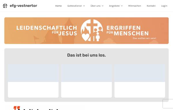 Vorschau von www.vestnertor.de, Evangelisch-Freikirchliche Brüdergemeinde am Vestnertorgraben