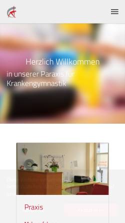 Vorschau der mobilen Webseite www.physio-wz.de, Praxis für Physiotherapie Wabner & Zehringer