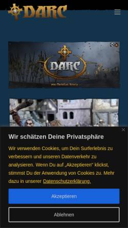 Vorschau der mobilen Webseite darcage.de, DarcAge.de