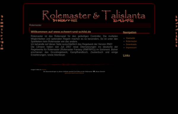 Vorschau von www.schwert-und-schild.de, Talislanta und Rolemaster