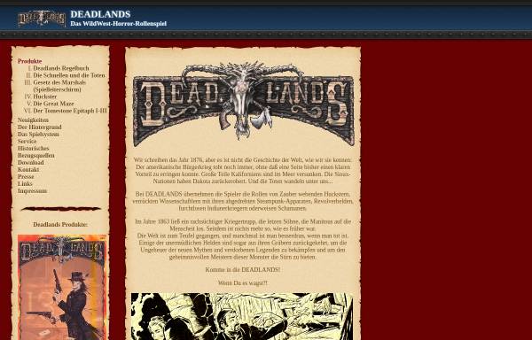 Vorschau von www.deadlands.de, Deadlands