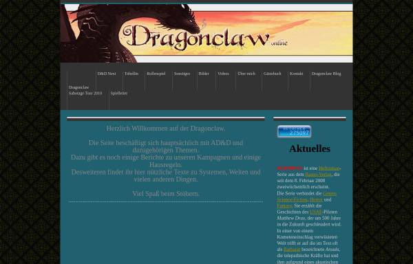 Vorschau von www.dragonclaw-online.de, Dragonclaw