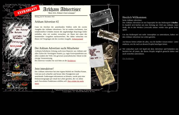 Vorschau von www.lemot.de, Arkham Advertiser