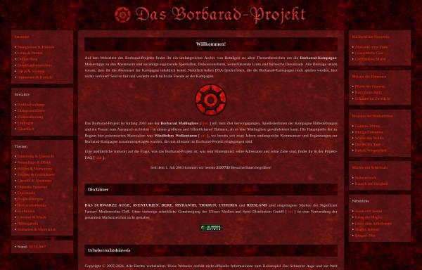 Vorschau von borbarad-projekt.de, Das Borbarad-Projekt