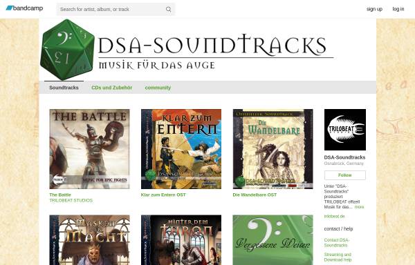 Vorschau von www.dsa-soundtracks.de, DSA Soundtracks