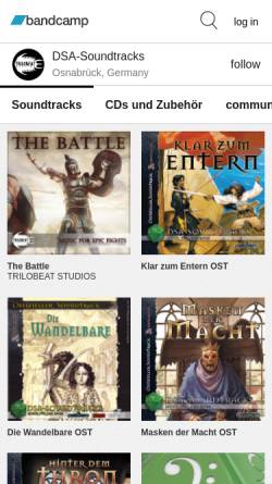 Vorschau der mobilen Webseite www.dsa-soundtracks.de, DSA Soundtracks