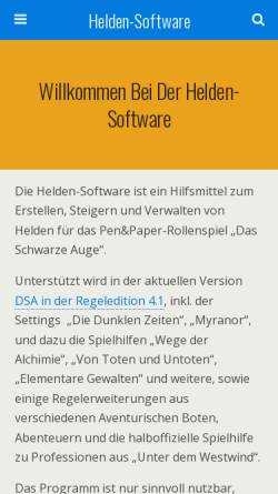 Vorschau der mobilen Webseite www.helden-software.de, Helden Software - Andreas Schönknecht