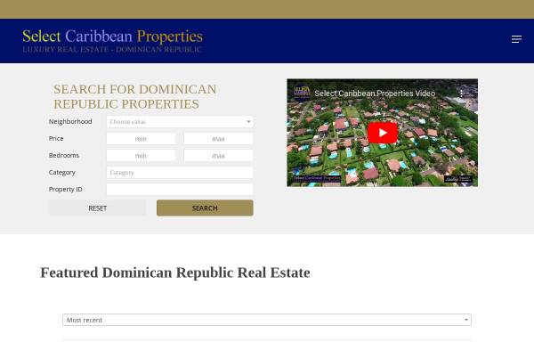 Vorschau von www.selectcaribbean.com, Select Caribbean