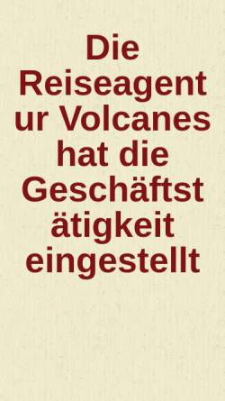 Vorschau der mobilen Webseite volcanes.de, Volcanes