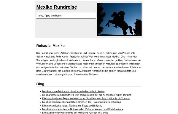 Vorschau von www.mexiko-rundreise.de, Mexiko Rundreise
