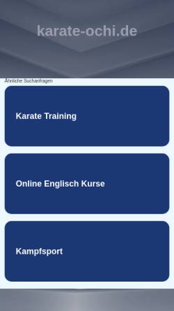Vorschau der mobilen Webseite www.karate-ochi.de, DJKB-Chef-Instuctor Hideo Ochi