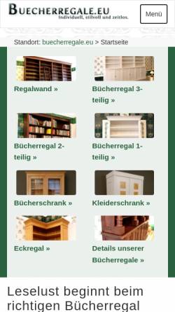 Vorschau der mobilen Webseite www.buecherregale.eu, Antikhaus Niehaus, Majewsky-Niehaus & Tamms GbR