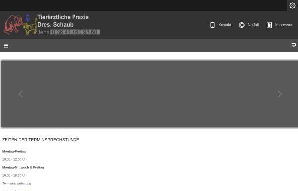 Vorschau von www.tierarztpraxis-schaub.de, Kleintierpraxis Dres. Schaub