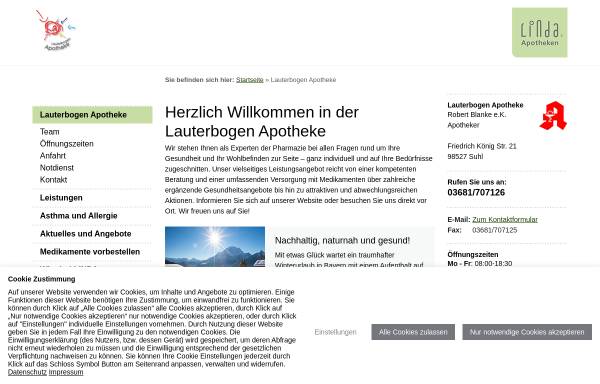 Vorschau von www.apotheke-suhl.de, Lauterbogen Apotheke