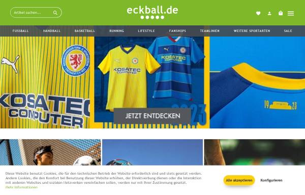 Vorschau von www.eckball.de, Eckball