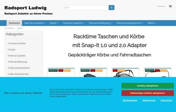 Vorschau von www.radsport-ludwig.de, Radsport Ludwig, Herbert Ludwig