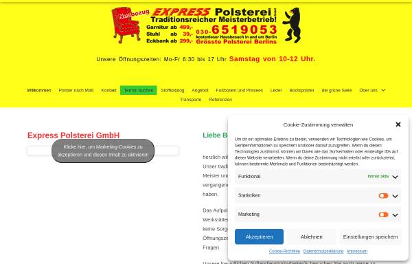 Vorschau von www.expresspolsterei.de, Express Polsterei GmbH