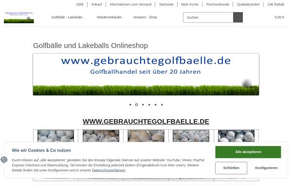 Vorschau von www.gebrauchtegolfbaelle.de, Weinzierl & Wimmer
