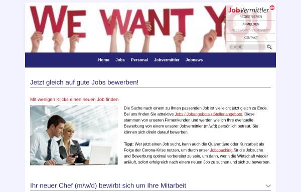 Vorschau von www.jobvermittler.de, JobVermittler PAV GmbH