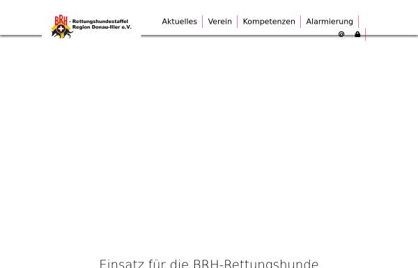 Vorschau von www.rettungshunde-donau-iller.de, BRH-Rettungshundestaffel Region Donau-Iller e.V.