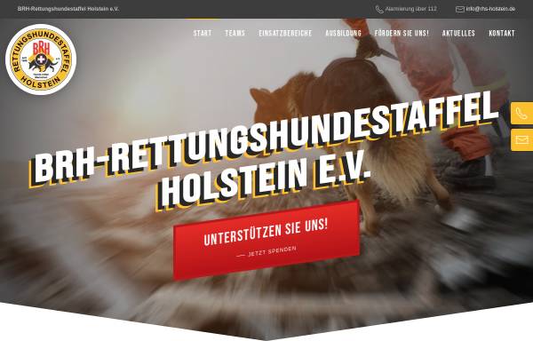 Vorschau von www.rhs-holstein.de, Rettungshundestaffel Holstein e.V.
