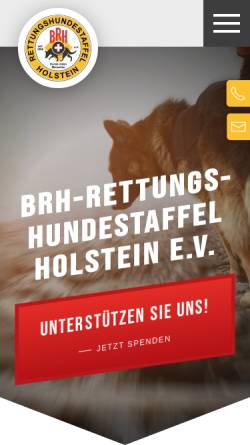 Vorschau der mobilen Webseite www.rhs-holstein.de, Rettungshundestaffel Holstein e.V.