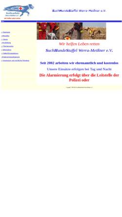 Vorschau der mobilen Webseite www.rettungshundeverein-werra-meissner.de, Suchhundestaffel Werra-Meißner e.V.