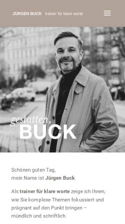 Vorschau der mobilen Webseite texte-und-reden.de, Buck, Jürgen