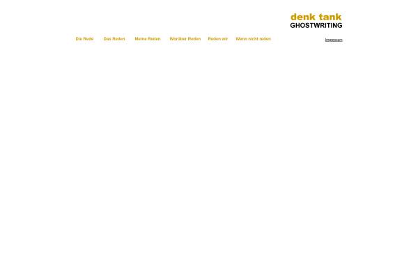 Vorschau von www.denktank.biz, Denk Tank Ghostwriting, Inh. Natja Denk